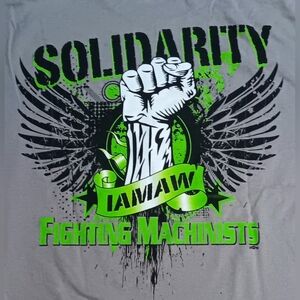 vintage Machinists Aerospace Workers Union t-shirt Solidarity Boeing Seattle USA